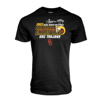 USC Trojans Beach Volleyball 2023 National Champs Black T-Shirt